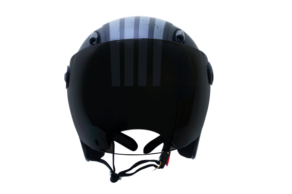 Mũ bảo hiểm Chita 3/4 CT19(K) - Màu đen sơn mờ, tem ngôi sao sọc