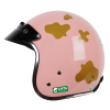 Mũ bảo hiểm Chita 3/4 - Màu hồng tem bò sữa