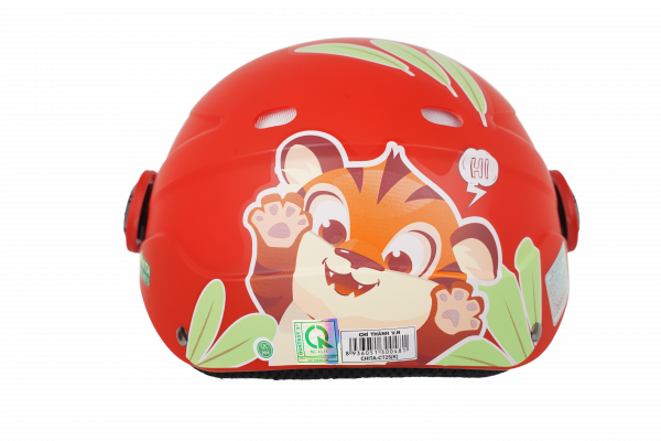 Mũ bảo hiểm Chita Trẻ em CT25(K)- Màu đỏ mờ tem Little Tiger
