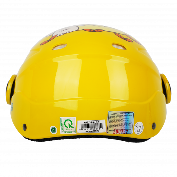 Mũ bảo hiểm Chita Trẻ em CT25(K)- Màu vàng bóng tem gà con