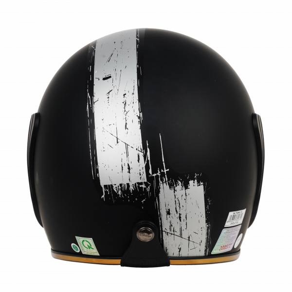 Mũ bảo hiểm Chita 3/4 CT1(K) - Màu đen mờ tem sọc dọc