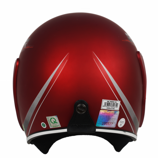 Mũ bảo hiểm Chita 3/4 CT1(K) - Màu đỏ đô mờ tem X8R